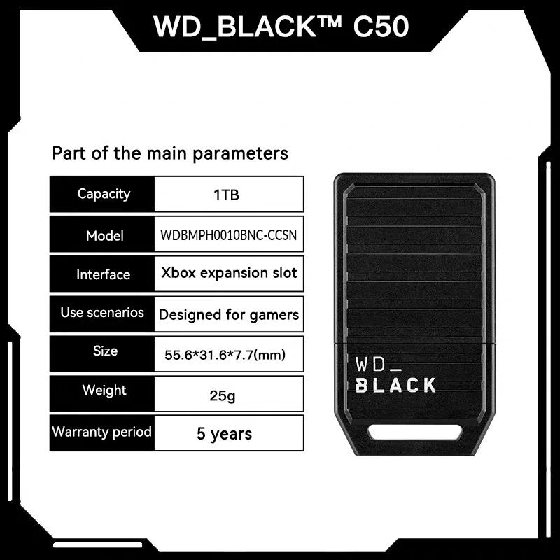Xbox WD_Black Ȯ ī,   ÷  ÷, ø X | S ָ Ʈ ̺, 1TB, 512GB, C50
